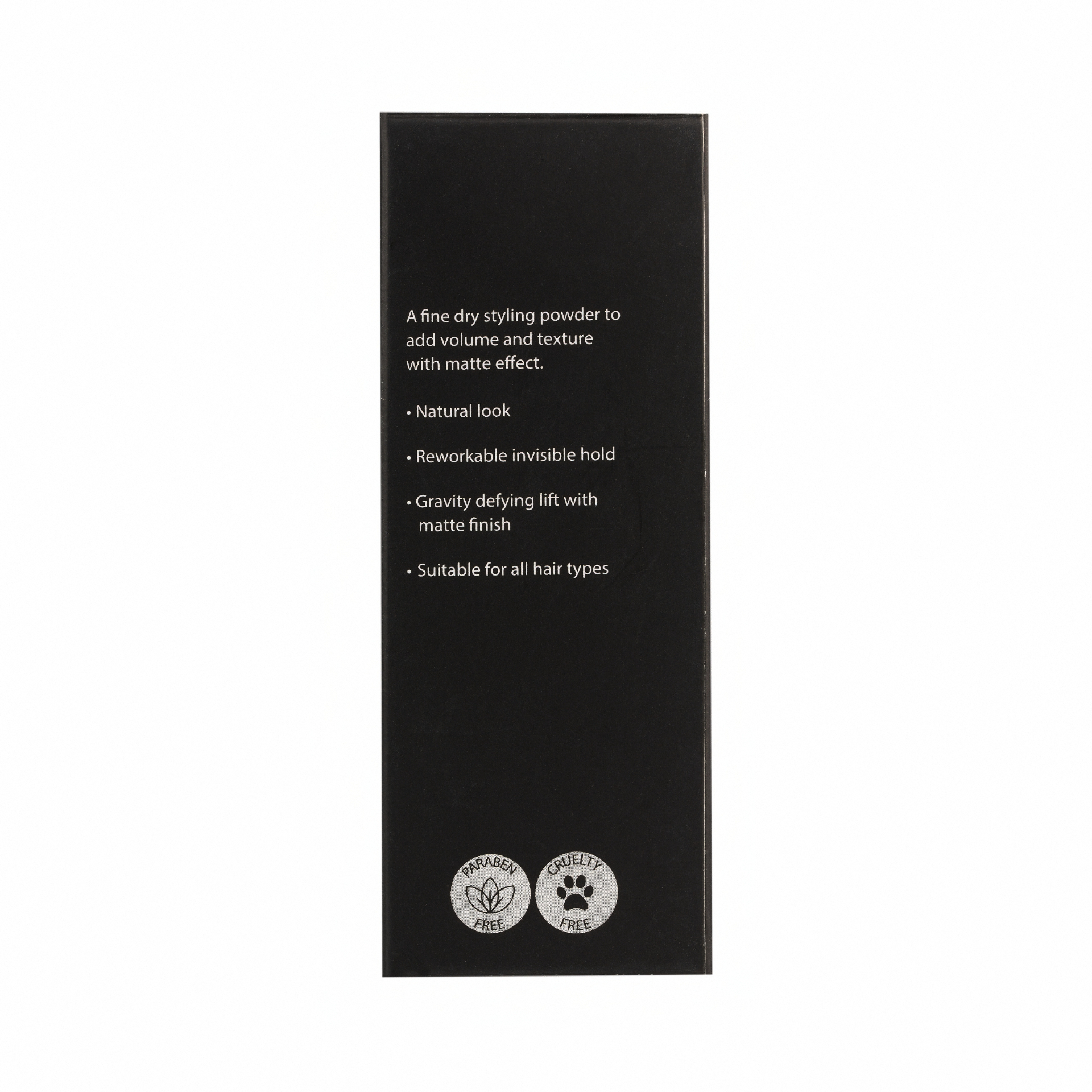 Barber Jay Boost Powder benefits and claims packaging panel